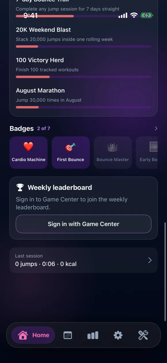 Badges on the home screen